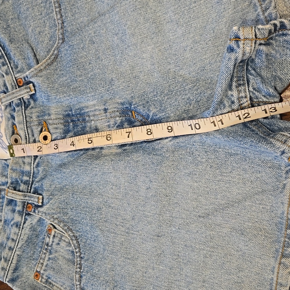 Express Bleus  Button Fly Jean Shorts Vintage Style - Picture 8 of 10